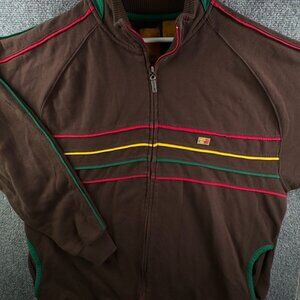 VTG Mecca Urban Y2K Big Brown Jacket Full Zip 3XL Denim Scienz Cotton Adult